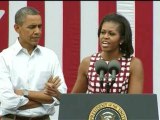 Michelle Obama en renfort dans la campagne électorale de Barack
