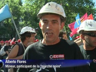 La "marche noire" des mineurs espagnols à Madrid