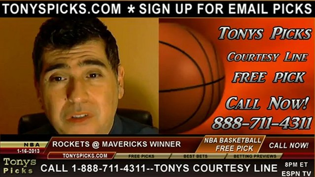 Dallas Mavericks versus Houston Rockets Pick Prediction NBA Pro Basketball Betting Odds Preview 1-16-2012
