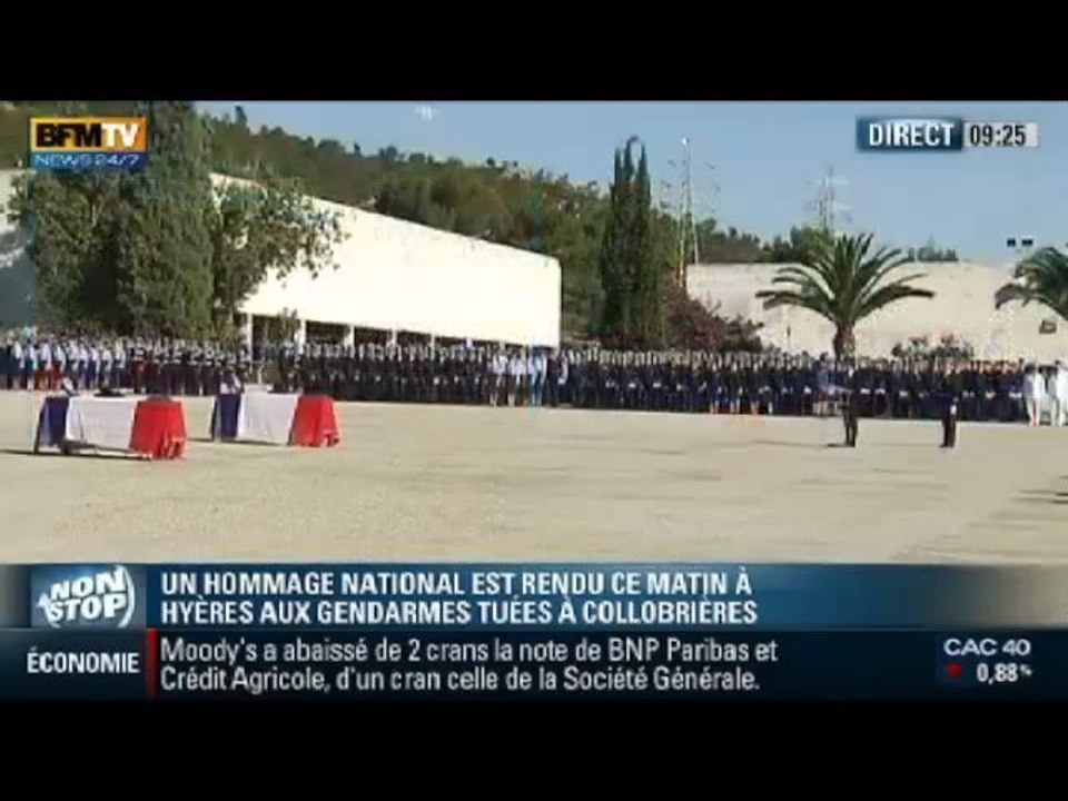 Hommage aux gendarmes tuées à Collobrières