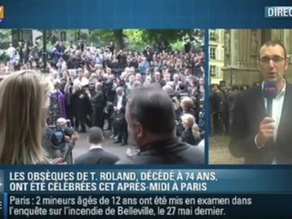Enterrement de Thierry Roland