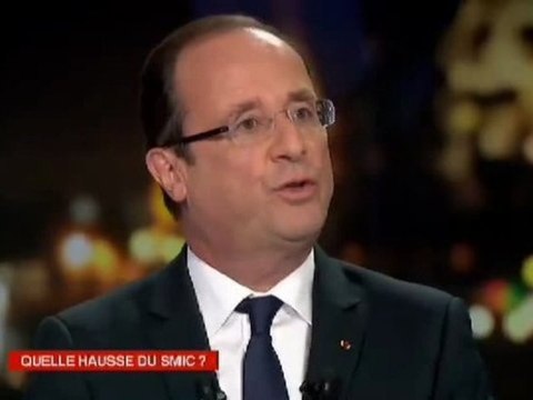 Hollande sur le smic : Oui, il y aura un coup de pouce