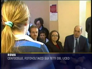 Centocelle, il fotovoltaico sui tetti del liceo