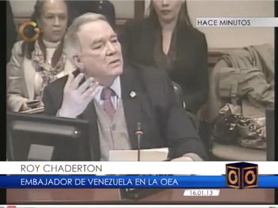 Roy Chaderton califica de "patán" al representante de Panamá ante la OEA