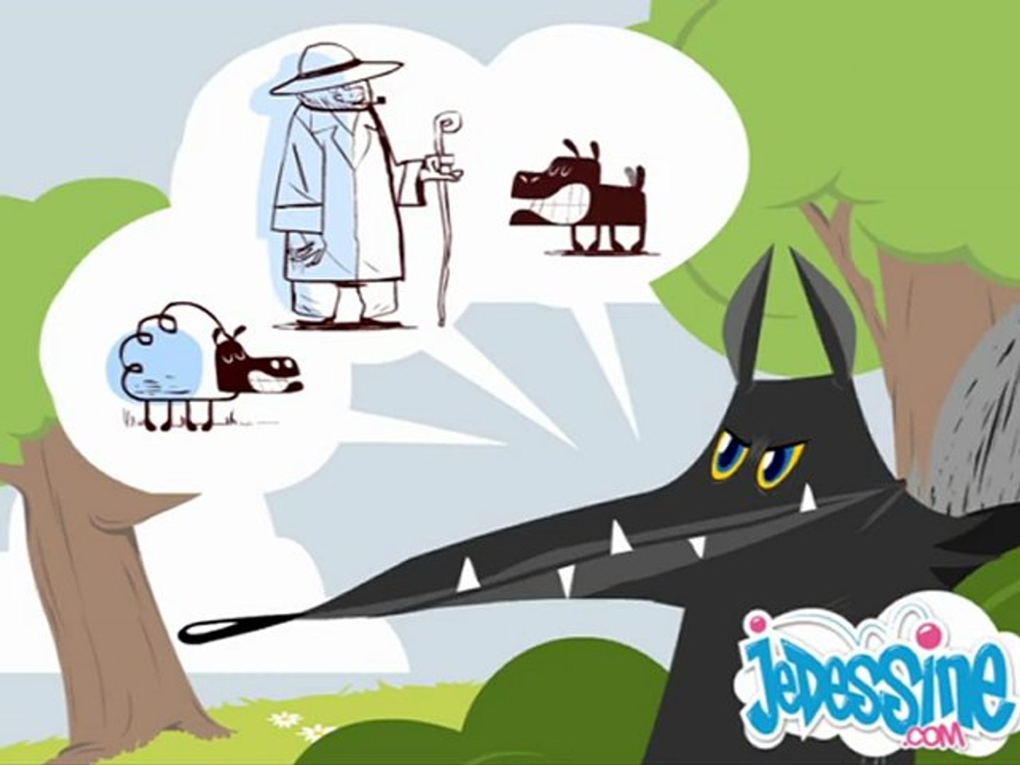 Le Loup Et L Agneau Les Fables De La Fontaine En Dessin Anime Jedessine Com Video Dailymotion