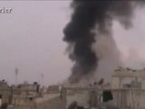 Les bombardements filmés par les insurgés