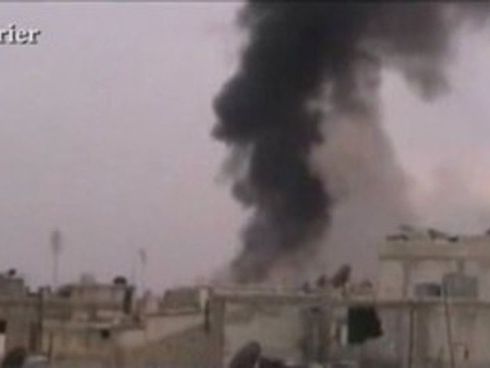 Les bombardements filmés par les insurgés