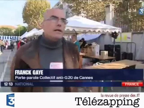 Télézapping – Anti-G20 : Un peu déçu de voir qu'on est moins nombreux que les flics