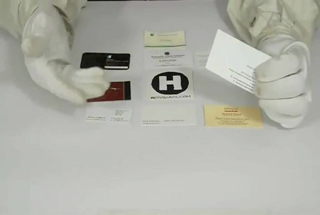 Debossed Business Cards