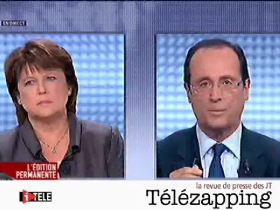 Télézapping : Martine Aubry à la recherche des "loups" de François Hollande