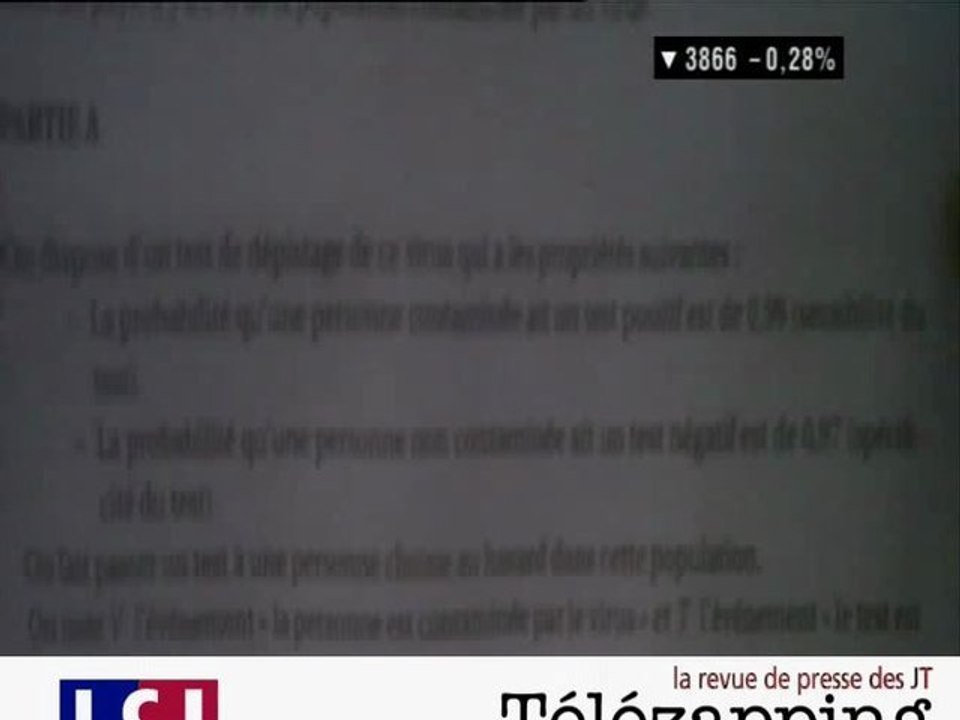 Télézapping : Fuite au Bac S : "Un fraudeur ne doit pas avoir des conséquences sur tout le monde"