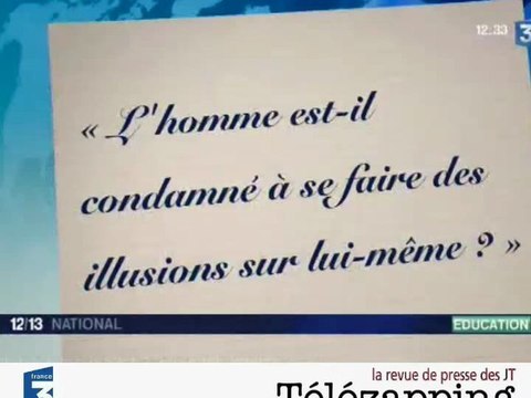 Télézapping : Après la philo, le soulagement