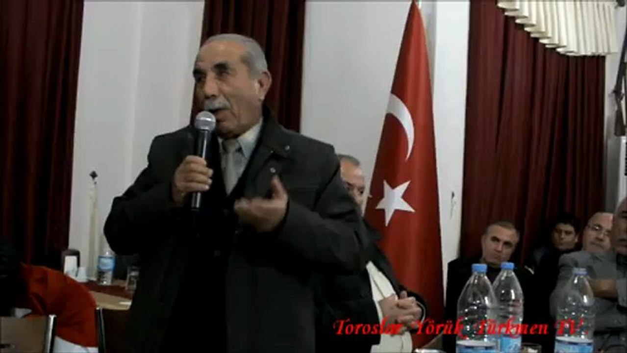 Solaklı yörükler derk bşk.Mustafa Sarı Antalya yörükler derneğinde anlamlı konuşması.