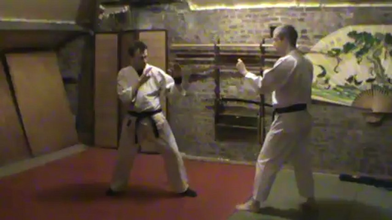 (gedan)  o mawashi geri (kubi)