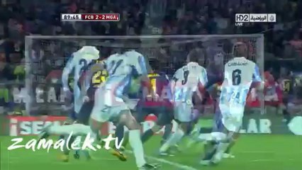 اهدف برشلونه وملقا 2-2 كأس ملك اسبانيا