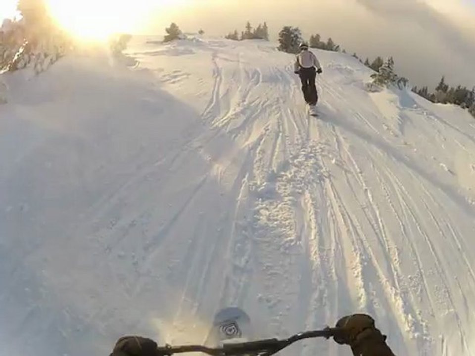 Titi à snowscoot 8eme part1