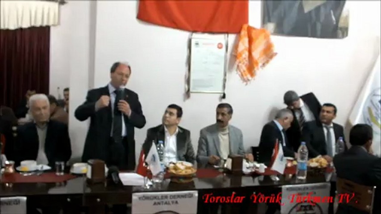 ANTALYA YÖRÜKLER DERNEK BAŞKANI ABDULLAH DUMAN 2013 YÖRÜKLER İSTİŞARE KURUL TOPLANTI KONUSMASI