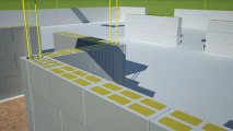 Les murs bloc béton cellulaire en 3D d'une maison individuelle - Je construis ma maison avec Alkern