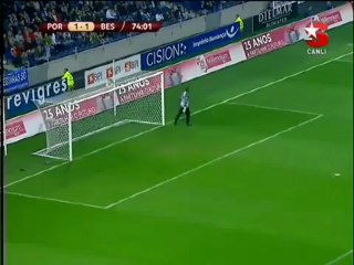 Porto 1-1 Beşiktaş Bobo'nun kaçırdığı gol