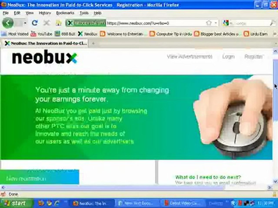 Neobux Registration (Urdu)