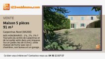 A vendre - maison - Carpentras Nord (84200) - 5 pièces - 91