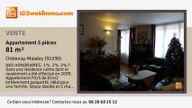 A vendre - appartement - Châtenay-Malabry (92290) - 5 pièc