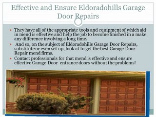 Reliable Garage Door Repair Services in Eldorado Hills 🚪