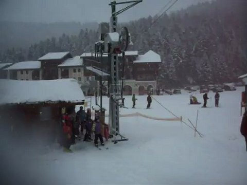 Mercredi neige ASPA Seichamps 16 janvier 2013 groupe J au téléski
