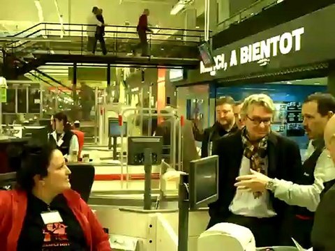 Jean Claude Mailly chez Auchan le Pontet (84) (Mardi 15 janvier 2013)