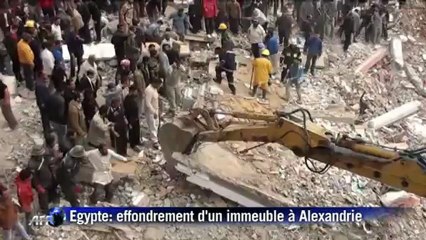 Egypte: au moins 17 morts dans l'effondrement d'un immeuble