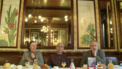 Chinese dissident Liao Yiwu in Paris