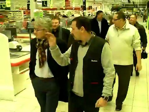 Jean Claude Mailly chez Auchan le Pontet (84) (Mardi 15 janvier 2013)