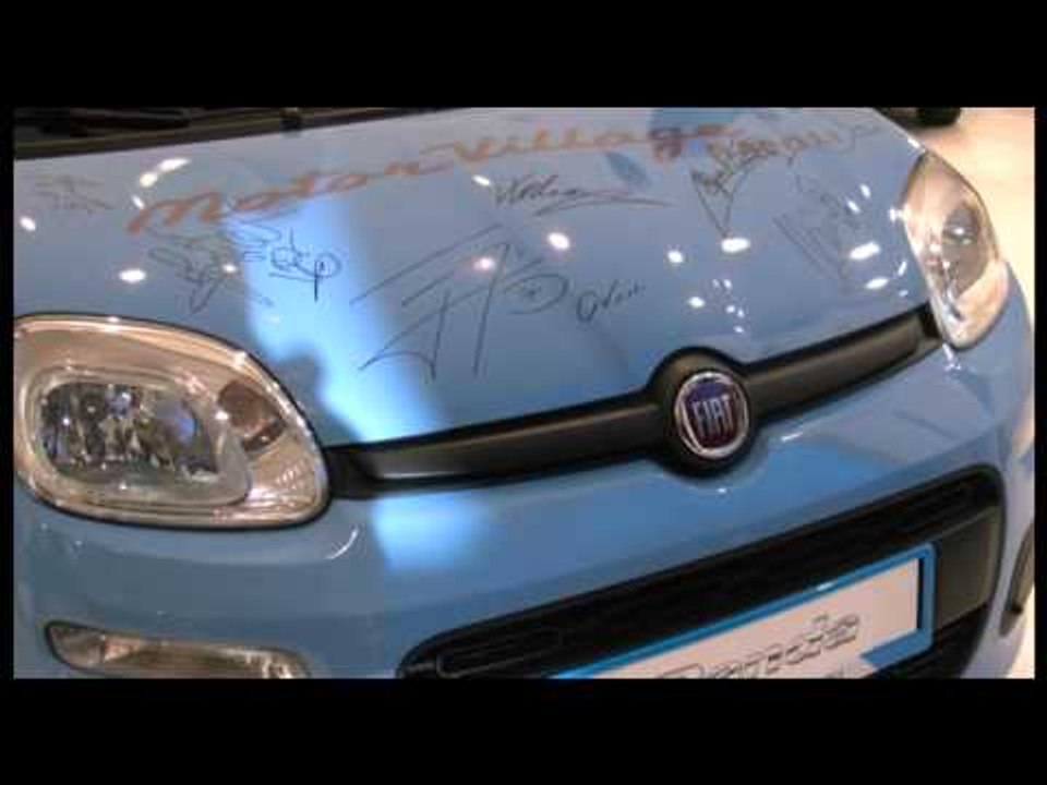 Napoli - La Panda del Napoli ad asta di beneficenza (16.01.13)