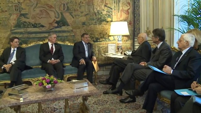 Napolitano - Incontro con Leon Panetta, Segretario alla Difesa USA (16.01.13)
