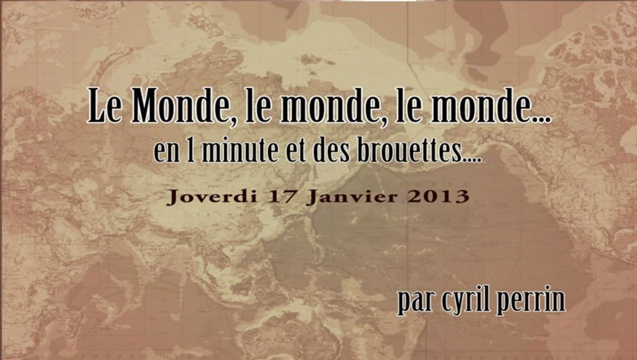 Le monde en 1 minute par Cyril Perrin