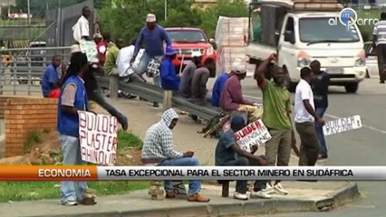 Una tasa  excepcional para las minas en Sudáfrica
