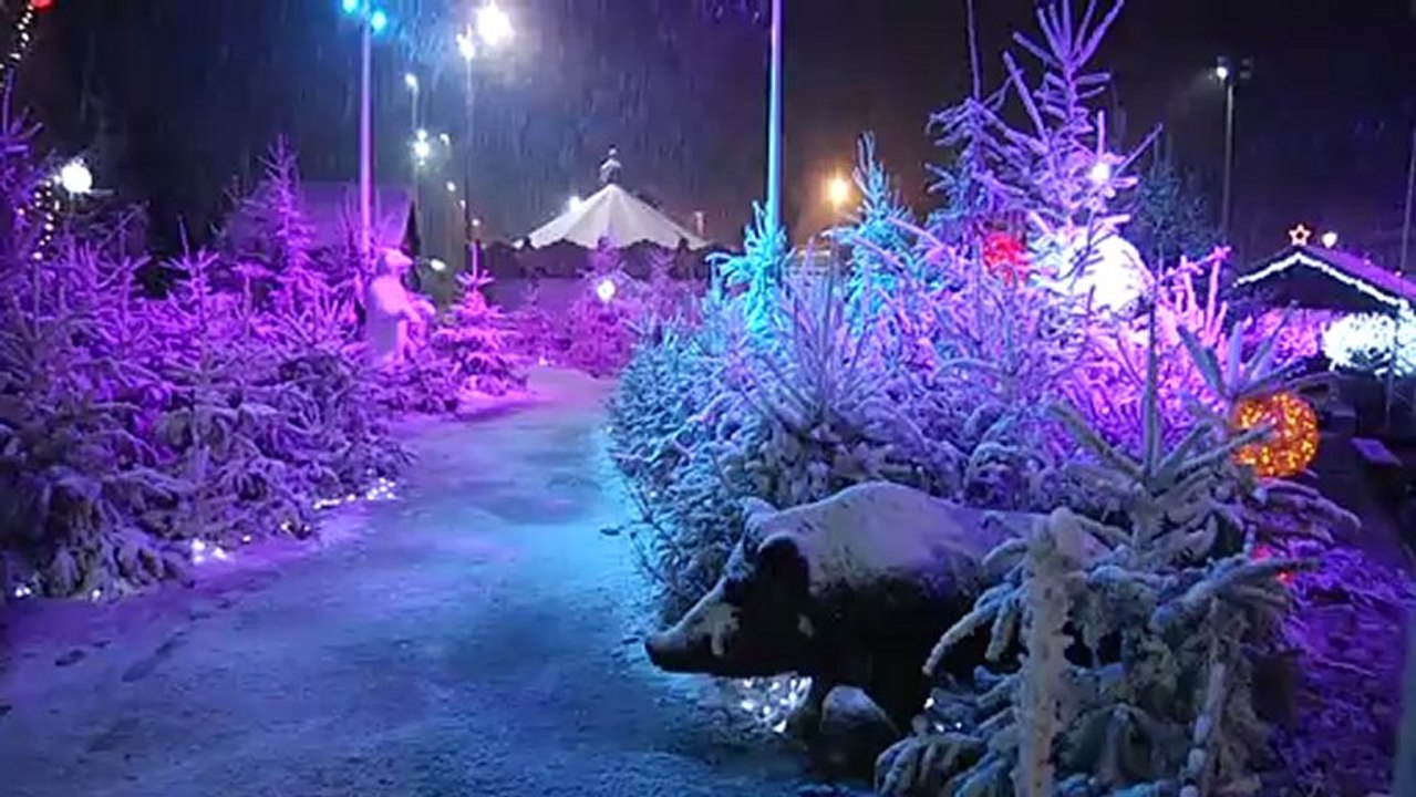 Le Village Magique du Barcarès sous la neige
