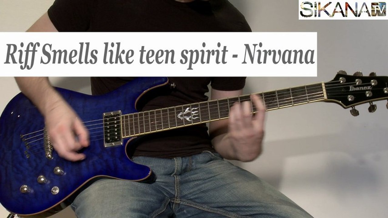 Cours guitare : Riff de "Smells like teen spirit" de Nirvana - HD