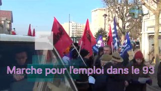 17-01-13 : Marche pour l'emploi dans le 93, grève à PSA Aulnay +Presstalis, Air France, Ikea ...