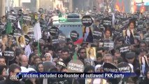 Thousands gather in Turkey for slain Kurds' funeral