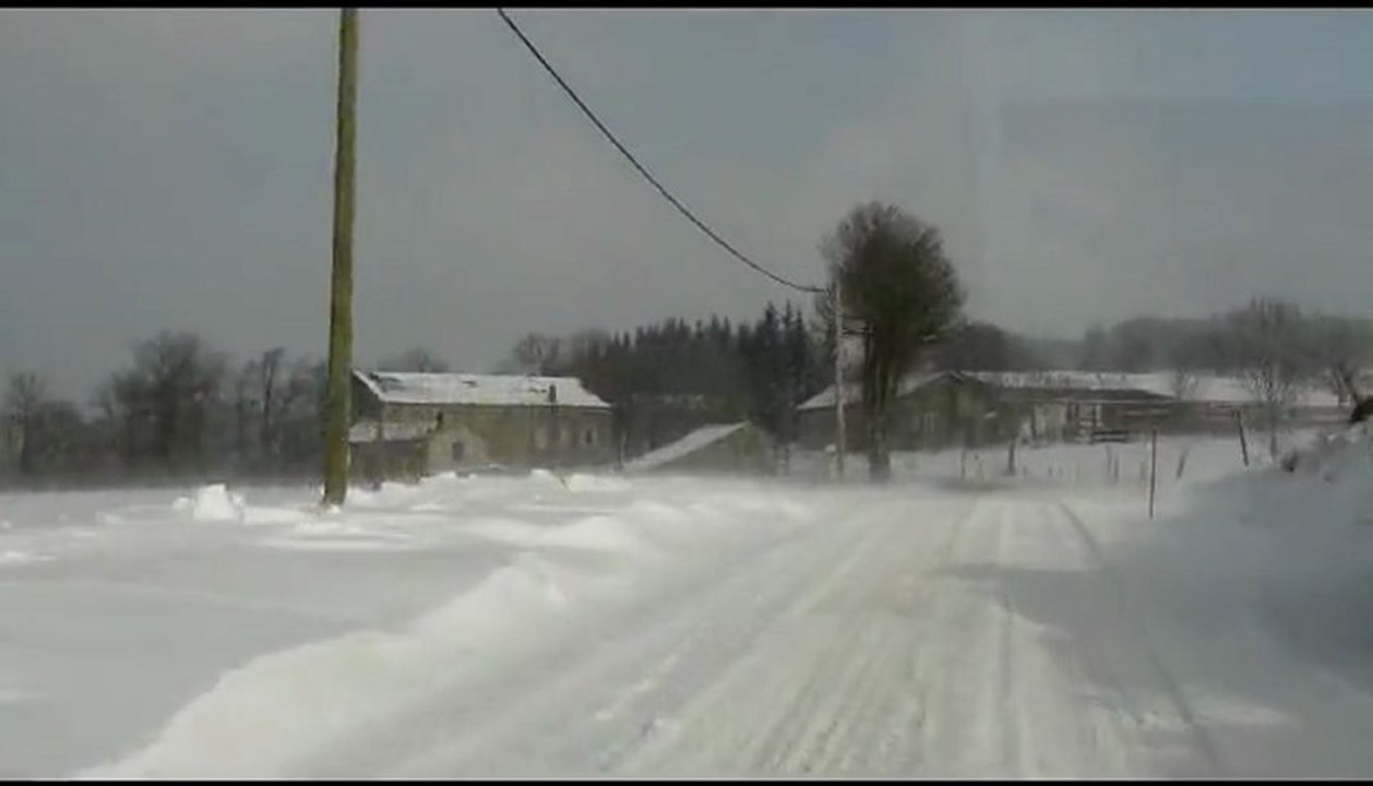 Route de Haute-Loire ce 17 janvier 2013