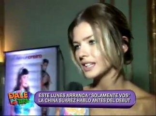 China Suarez presentacion Solamente Vos
