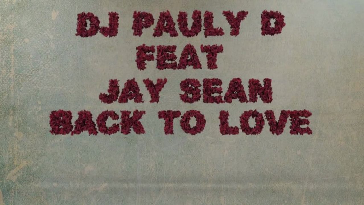 DJ Pauly D feat. Jay Sean - Back To Love (Lyric Video)