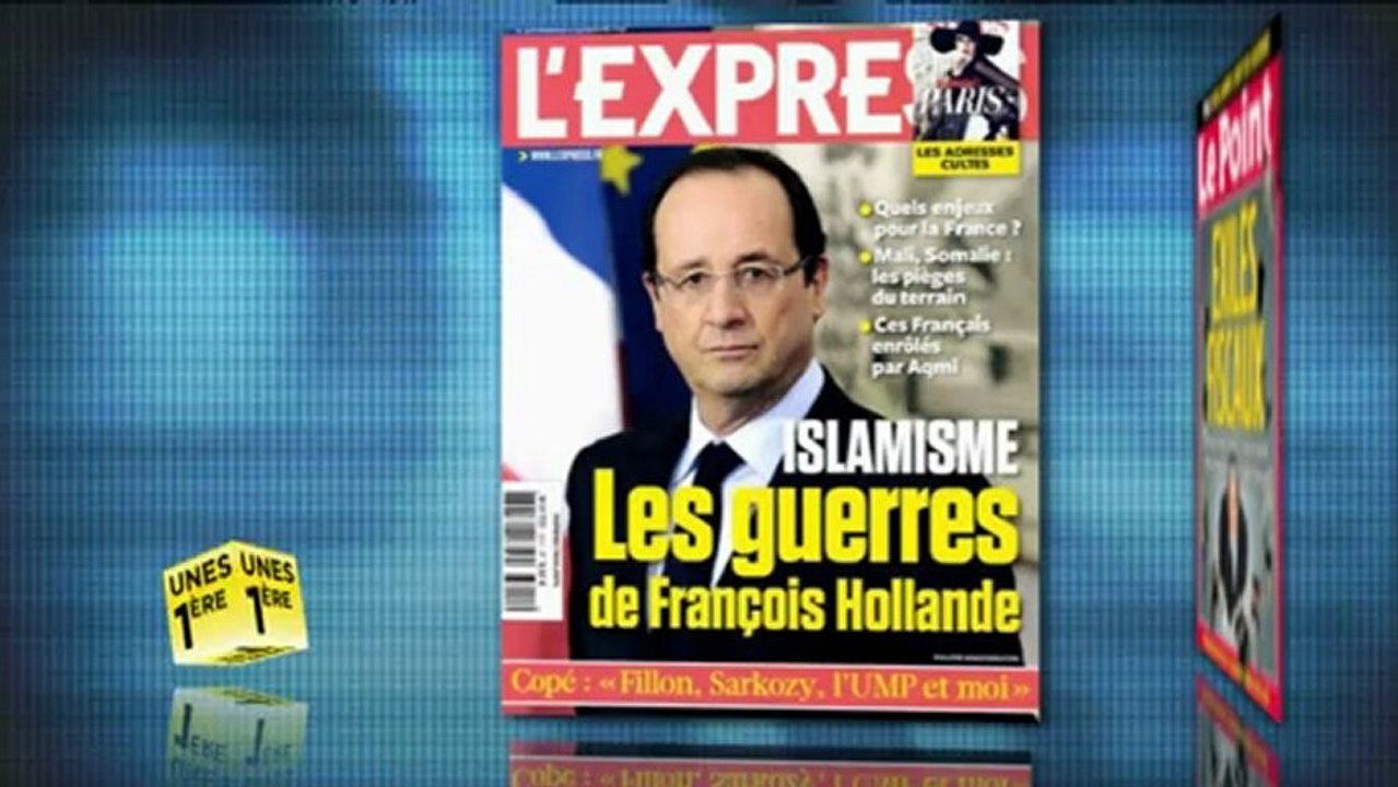 Revue de presse Unes 1ère - Vendredi 18 janvier 2013