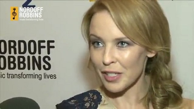 Kylie Minogue - receives Nordoff Robbins O2 Silver Clef Award & interview 2012