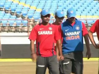 India in practice session