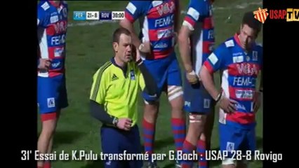 17 01 13 Résumé du match USAP ROVIGO