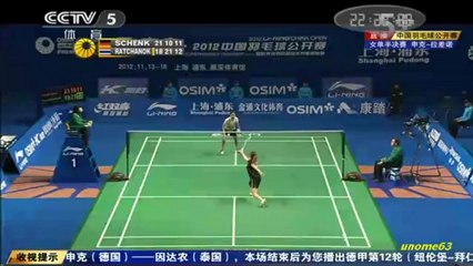 BWF Superseries Finals 2012 WS-Group B ~ Intanon[THA] vs Schenk[GER] Part 3