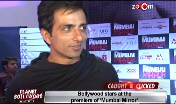 Sohail Khan, Sonu Sood, Suniel Shetty at the premiere of Mumbai Mirror