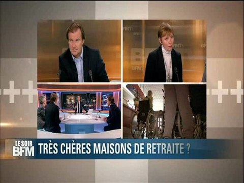 Très chères maisons de retraite : extrait de la participation d'Annie de Vivie, fondatrice d'Agevillage, à l'émission Le Soir BFM
